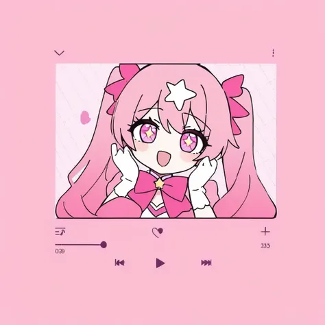 1girl, 
rabbit hole, yumenouchi chiharu, 
sakura
masterpiece, white gloves, open mouth, upper body, heart on cheek, twintails, smile, very long hair, solo, magical girl, heart hair ornament, star \(symbol\), long hair, pink theme, pink bow, blush, pink hair, heart, :d, looking at viewer, star in eye, hair ornament, gloves, pink background, hair bow, pink eyes, symbol in eye, bow, sparkle, 
newest, absurdres, safe
 <lora:rabbit_hole:1>