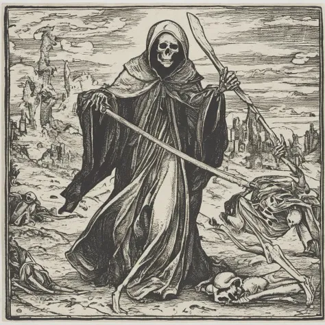 high quality, masterpiece,  dansemacabre  ,grim reaper <lora:dansemacabre-000007:1>