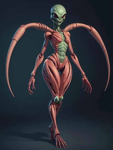 masterpiece, best quality, intricate detail, alien female, alien anatomy, curvy, full body, extra arms,
<lora:detailSliderALT2:1.5> <lora:age_slider_v6:0> <lora:GoodHands-vanilla:1.2> <lora:emotion_happy_slider_v1:0>