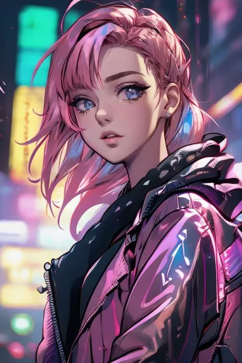 amazingly detailed,masterpiece,ultra hd,full shot,dynamic angle,beautiful girl,computer gamer,gaming computer,gaming chair,playing cyberpunk 2077,neon bedroom,streamer setup,(korean:0.3, european:, celtic:0.4),cyberpunk theme,wild long hair,Wavy Cut with Curtain Bangs,bubblegum pink hair,high detail hair,smokey eye shadow,high detail skin,high detail eyes,seductive eyes,smokey makeup,slender body,toned body,perfect face,slim athletic body,(perky small breasts:0.75),(cold attitude, eyeshadow, eyeliner:1 6),vibrant colors,beautiful,dramatic lighting,shallow depth of field,Ultra-realistic,focused shot,(epic composition, epic proportion),black pantyhose with shoes,7cy6er7p0nk9,<lora:CyberPunkV2:1>,<lora:behisheroinev10:1>,