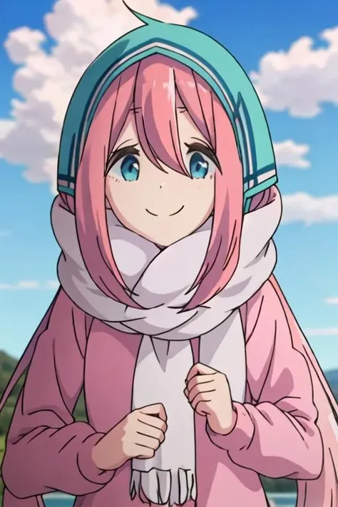 ((masterpiece, best quality)), high resolution,ultra detailed,8k,16k,detailed background, perfect lighting,detailed beautiful eyes,perfect pussy,clitoris,1girl,nsfw,embarrassed,blush,look at viewer,steam,sweat,show off breast,in heat,aroused,seductive eyes,open mouth,face focus,(happy smile,from front,from above:1.2), (pov:1.4),half-closed eyes,fisheye lens,1boy,1penis,(vaginal,sex,hetero,bottomless:1.4),spoken heart,boy on top,face to face,open arms for viewer,spread legs,cum in vagina,(slender,kawaii),(Kagamihara Nadeshiko (Yuru Camp), blue eyes,pink hair, long hair,small breast,short_body,highlight in eyes,thin pubic hair,flat color),forest,camp