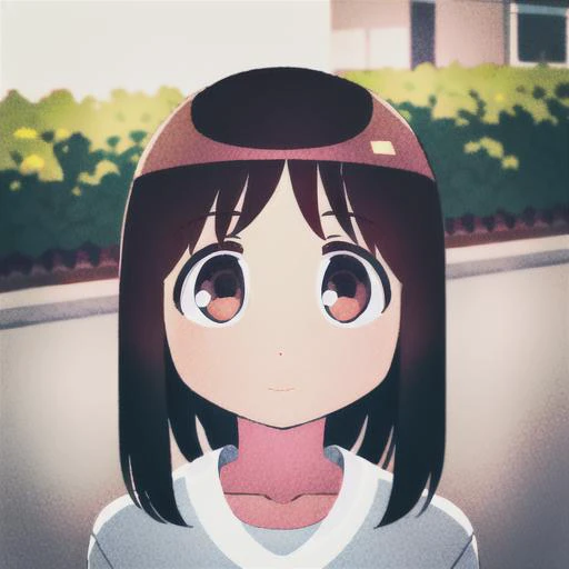<lora:AyumuLoRA:1>, 1girl, solo, portrait, ayumu kasuga, brown eyes, white shirt, outdoors, looking at viewer