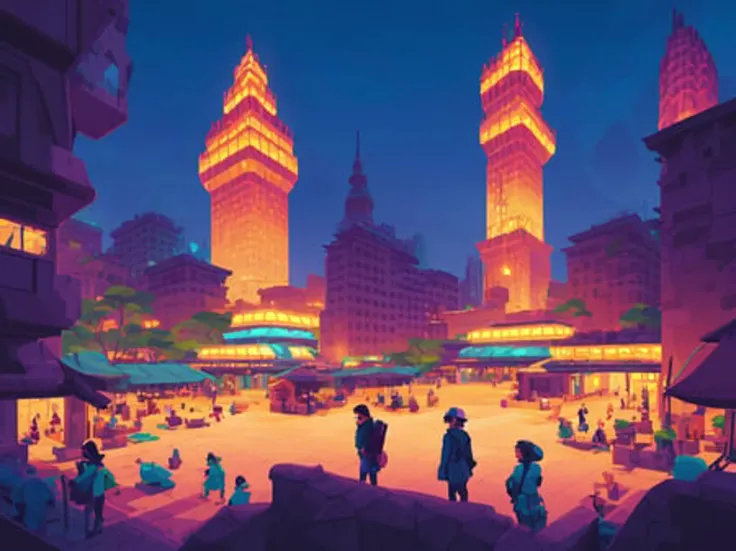 <lora:S1-Kurzgesagt_DreamLike-000008:1>,
city, plant, ((tower)), civilization, hi-tech building, Sci-fi ,
(high contrast), (vector artwork), 2D flash game, (clean color), (clear boundaries), (bright colors), (morning or dusk sky),
(explicit), (extreme sharp focuss), ((masterpiece)), (best quality), (extreme details), fine art, silhouette, tidy style,
(Kurzgesagt style), by Kurzgesagt, (by Hiroshi Yoshida), (by Hasui Kawase), by Atey Ghailan, by Ismail Inceoglu