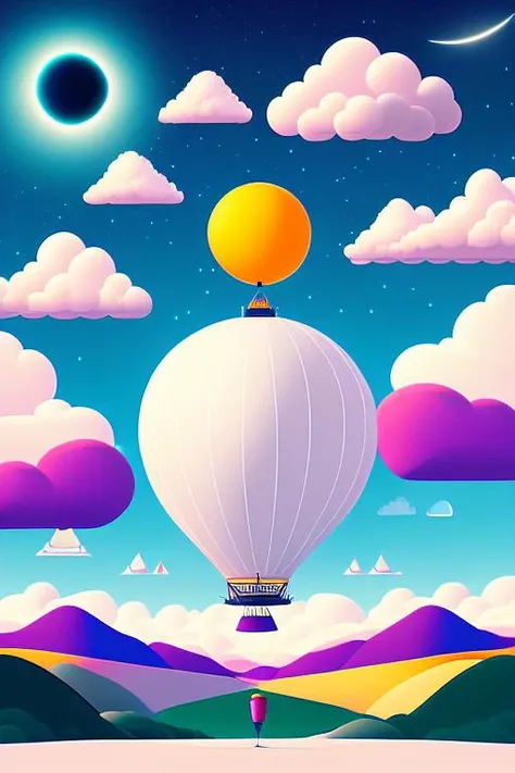 <lora:S1-Kurzgesagt_Dreamlike-000008:1>,
one (large white balloon carrying a telescope,:1.1)
vector art, Kurzgesagt, sharp focus, (HDR), (8k), (gigapixel), ((masterpiece))