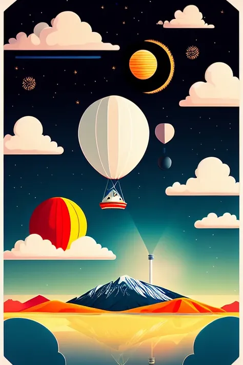 <lora:S1-Kurzgesagt_Dreamlike-000008:1>,
one (large white balloon carrying a telescope,:1.1)
vector art, Kurzgesagt, sharp focus, (HDR), (8k), (gigapixel), ((masterpiece))