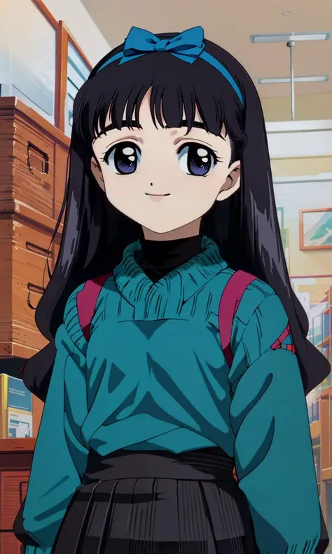 masterpiece, 1girl, (daidouji_tomoyo) with black eyes, smiling
BREAK
very detailed, full of detail