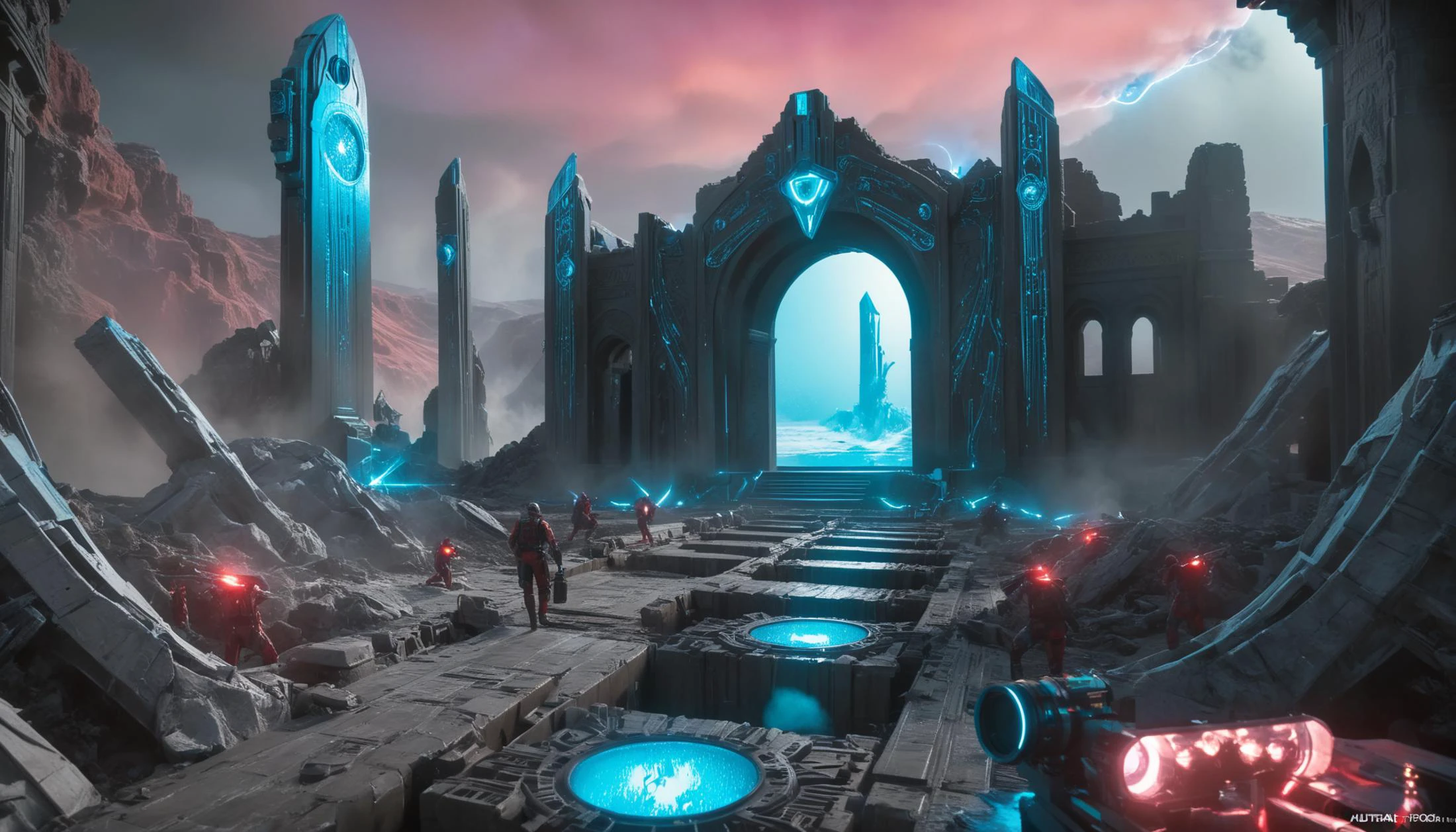 in-the-middle-of-nowhere, emphasized-details, overly-detailed, <lora:Arcane_Ruins_XL:0.8>, arcane ruins, <lora:DonMR0s30rd3rXL:1>, DonMR0s30rd3rXL, rose, knight, cyborg,, (8k, masterpiece, best quality, ultra-detailed), cinematic lighting, Intricate, High Detail, Sharp focus, dramatic, masterpiece, best quality, ultra-detailed,