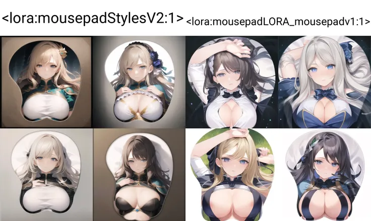 ((best quality)), ((highly detailed)), masterpiece, ((official art)), (detailed eyes, deep eyes), (1girl:1.33, solo), <lora:mousepadStylesV2:1>, mousepad, boobapad, white background, upper body, portrait, 1girl, breasts