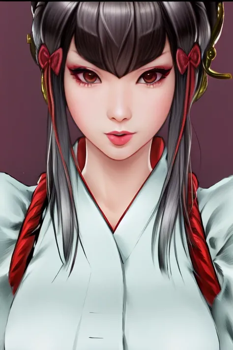 msmkazumi, upper body portrait, akanbe, tongue out, finger to eye, 1girl, mad, incredibly absurdres, finely detailed, amazing, best quality, smooth, 4k wallapaper
