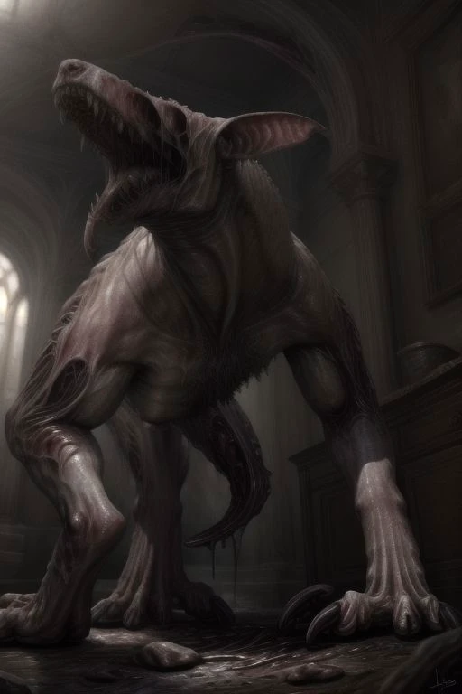 real e621, photorealistic, masterpiece, eldritch horror,