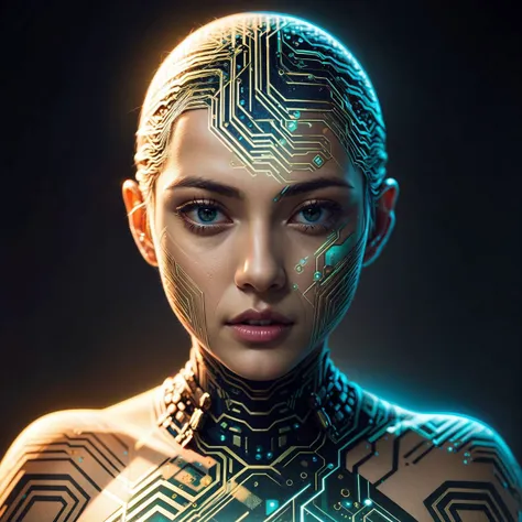 wallpaper, background, scenic landscape, tessellated, topographic style, psychedelic, highly detailed, sharp focus, fractal, <lora:CircuitBoardAI:1>