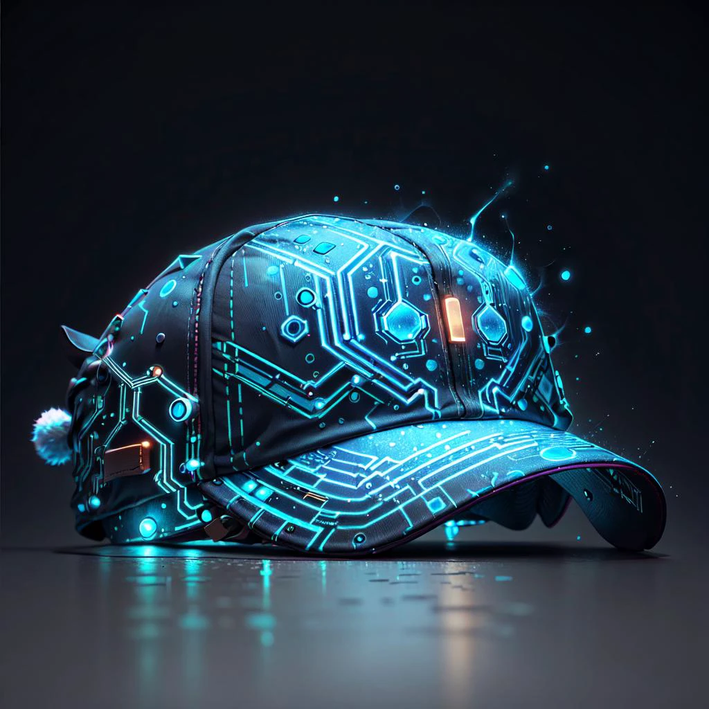 <lora:CircuitBoardAI:.9>, CircuitBoardAI hat