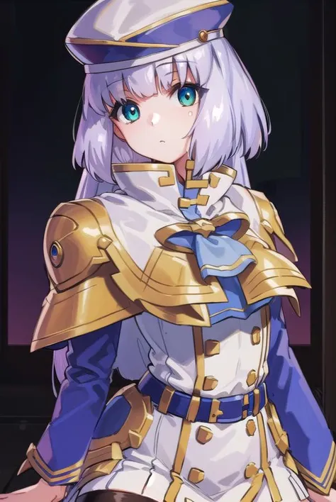 sthesiaawar, <lyco:sthesiaawar-lyco-nochekaiser:1>,
(sthesia awar:1.5), long hair, (green eyes:1.5), white hair, gradient hair, bangs, blunt bangs, sidelocks, purple hair,
BREAK thighhighs, long sleeves, hat, dress, belt, black thighhighs, zettai ryouiki, ascot, capelet,
BREAK looking at viewer, upper body, full body, cowboy shot,
BREAK indoors,
BREAK <lyco:GoodHands-beta2:1>, (masterpiece:1.2), best quality, high resolution, unity 8k wallpaper, (illustration:0.8), (beautiful detailed eyes:1.6), extremely detailed face, perfect lighting, extremely detailed CG, (perfect hands, perfect anatomy),