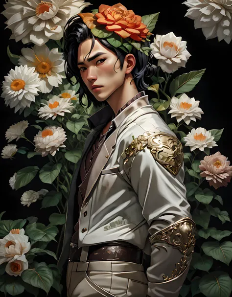 male portrait, costume, strong, Gardenia_Portraits <lora:Gardenia_Portraits-10:1>