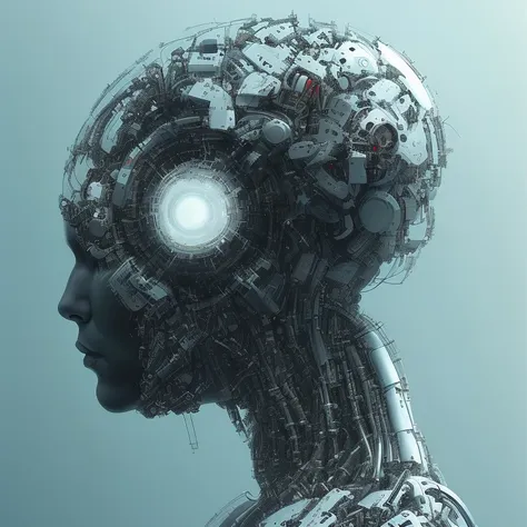 (nousr robot:1.15), (mdjrny-v4 style:1.2), (wlop-style:1.2), (centered headshot portrait:1.15) of a (retro cyborg biomechanical man:1.2), (opening reveals gears:1.1), stunning key visual by (Steven Spielberg A.I. Artificial Intelligence \(2001\):1.2);
digital painting, air brush painting, intricate, portrait, 8k, highly professionally detailed, HDR, CGSociety;