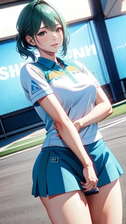 1woman, DOA_tamaki, shy, (dutch angle:1.2), tennis wear,
(masterpiece, high quality, best quality, 4k, 8K, 16K, highres, absurdres:1.2) <lora:DOA_Tamaki_Vg1:0.7>