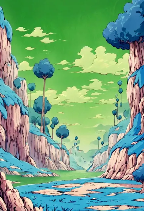 Create a Namek Background ,masterpiece, ultra detailed, 8k, highly quality