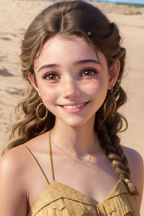(sand art style, textured, layered, natural, detailed:1.2) headshot <lora:LauraTaylor_v1:.9> LauraTaylor, focus on smiling face, wearing a ballgown , her hair is styled as side braid,