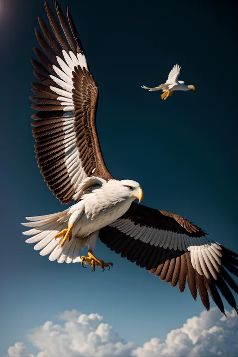 award winning wildlife ,flying eagle ,flying,detailed feathers,looking at the viewer(medium long shot:1.4), 35mm film still, ultra photorealistic, photorealism,taken with hasselblad H6D 100c, the HCD 24mm lens, hazy mood, cinematic dramatic lighting, cold muted colors, (DOF:1.4), sharp focus, (perfect real extremely details), amazing fine detail, absurdres, hyper realistic lifelike texture, dramatic lighting <lora:more_wildcardX_details:0.5>