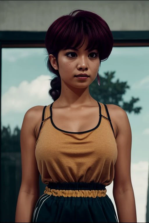 RAW photo, subject, 8k uhd, dslr, soft lighting, high quality, film grain, Fujifilm XT3
<lyco:RanmaChanV3:0.7>, RanmaChan, standing, solo, large_breasts, single_braid, RanmaUnderwear, masterpiece, best quality, detailed face, detailed eyes, highres,
Looking at viewer