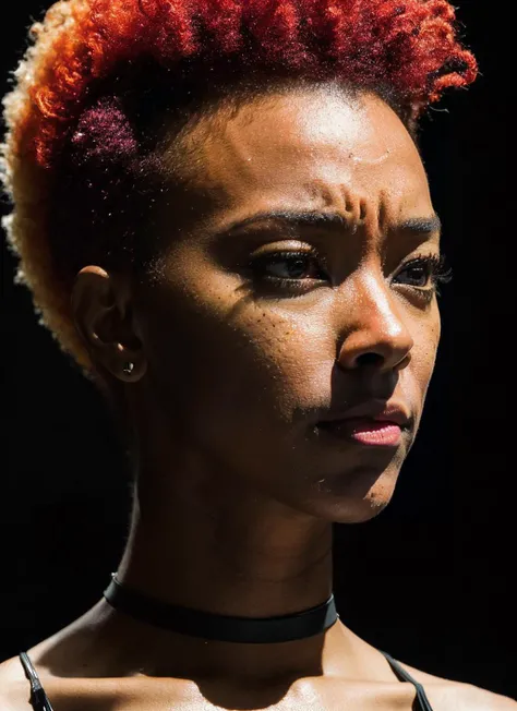 portrait of ((sks woman)) by Flora Borsi, style by Flora Borsi, bold, bright colours, Mohawk haircut, ((Flora Borsi)), dark skin, smooth skin,
by David LaChapelle
<lora:locon_sonequamartingreen_v1_from_v1_64_32:1>