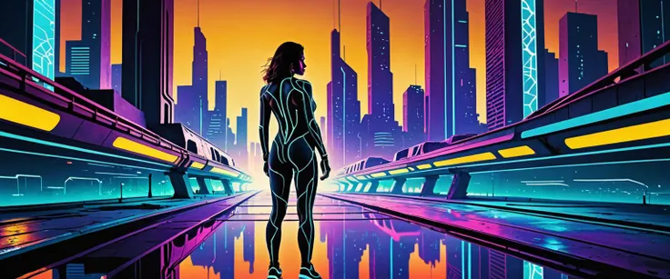 a young gorgeous adult women of Hispanic Argentine , with a gorgeous and stunning women of slender but curvy figure and (bigger breasts:1.3) of firm and perky and sculpted shape, firm and tight butt, dark brown eyes, with Tranquil face expression, , wearing skimpy vault-tec slave suit ,
in front of a neon lit and clean futuristic city in the style of a mix between Underlighting volumetrics dtx , , surreal futurism with detailed detail in the style of John Berkey and and Silhouette Lighting volumetrics dtx and Infrared Effect and Watercolor/Painting Effect and Old Film/Scratches Overlay , , dystopian with fluid detail in the style of Ron Miller
(photo raw:1.4)