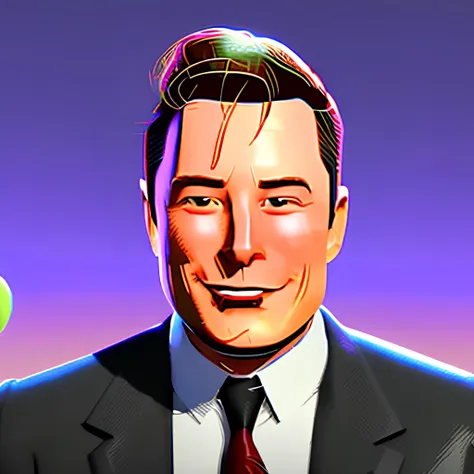 (smitsv )style of (elon musk) holding a gun