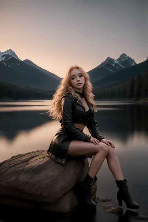 tv_Aurelie_MXAI,   (((relaxed))), \"epic-Ultra-HD-details\", \"epic-Ultra-HD-highlights\",  PA7_Portrait-FL, PA7_Human-Likeness, ,  , sad expression, wearing a winter coat, wearing winter pants, wearing winter boots, sitting on a rock by a frozen mountain lake, midnight, moonlight, shot from the side,, 8k resolution, highres, high detail, sharp focus, detailed skin,  8k uhd, bokeh, analog photography
