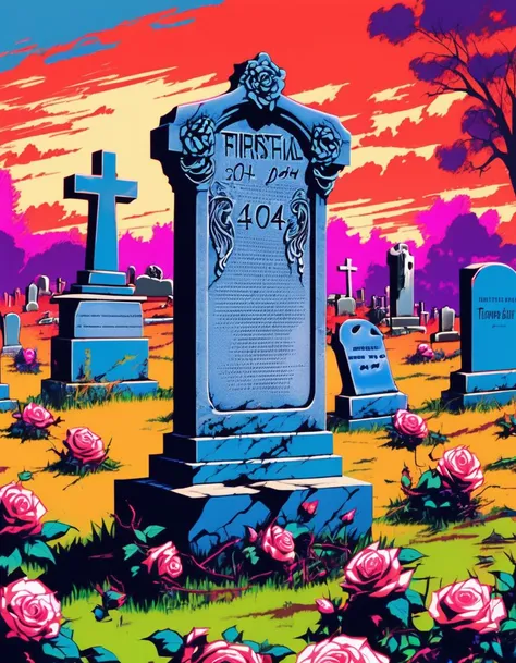 hyper realism, IR photo, light leaks, (split screen overlay , x-ray view:1.3), , , double exposure , , (glitched image:1.2), , , a glitched out person in cemetery  , pixelation , sinusoidal distortions, screen tear, , post modern deconstruction , molecular view , vibrational spiral signals, (rose garden overlay, split screen image:1.1), abstractions, experimental ,  , (cover of "404" tombstone with the written text "404":4), <lora:add-detail-xl:.4>intricate detail, (raw photo:1.4), (photorealistic:1.3),  best quality, highest quality, extremely detailed CG unity 8k wallpaper, detailed and intricate, original,highres,   ,realistic:1.3,(ambient light:1),(neon lights:0.1),(HDR:1),