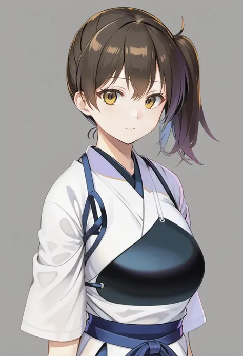 portrait of kaga \(kancolle\), (muneate:1.5) <lora:kaga_xl:0.8>