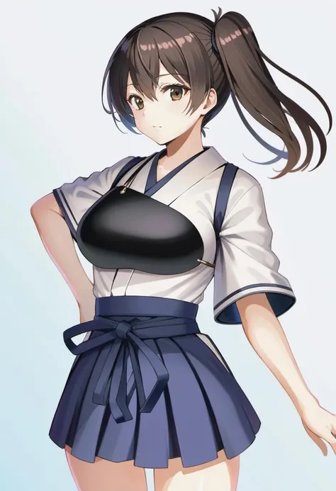 kaga (kancolle), (muneate:1.2) <lora:kaga_xl:0.7>
