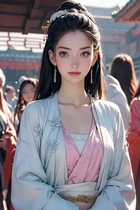 (extremely detailed CG unity 8k wallpaper), photo of the most beautiful artwork in the world, professional majestic (photography by Steve McCurry), 8k uhd, dslr, soft lighting, high quality, film grain, Fujifilm XT3 sharp focus, f 5.6, High Detail, Sharp focus, dramatic, (looking at viewer:1.2), (detailed pupils:1.3), (natural light),masterpiece, ultra realistic, photon mapping, radiosity, physically-based rendering, realistic,(high resolution), (extra thin fabric),
<lora:BaiPingting28:0.8>,((looking at viewer)), in a red dress , Chinese goddess golden aura, upper half body focus,
prue smile, perfect female body, slim(small breast), upper body, realistic photo, a realistic photo of 18yo girl , (1girl),
(PureErosFace_V1:0.7), (finely detailed beautiful eyes and detailed face), (comfortable expression:1.2),
studio photo shoot, castle in the sky, (( chinese Ancient background,)) (heaven garden:1.5),