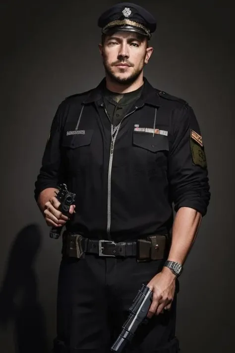 <lora:Sal:1>, military uniform, camouflage, holding gun, serious,, (8k, RAW photo, best quality, masterpiece:1.2), (realistic, photo realistic:1.4), (extremely detailed CG unity 8k wallpaper), (ultra-detailed), (best illustration), (best shadow), ultra-high res, (perfect eyes, symmetrical eyes:1.2),