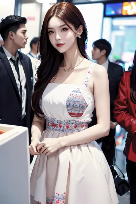 ((masterpiece)), (best quality), photorealistic, best quality, 1 girl, dress, looking at viewer, Face details:1.4, subway background:1.4, upper body <lora:WGirls-02:0.8> <lora:Hyojung-01:1>