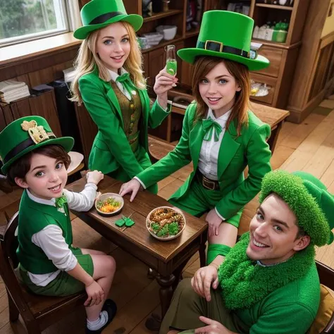 Leprechauns are celebrating Saint Patrick's Day