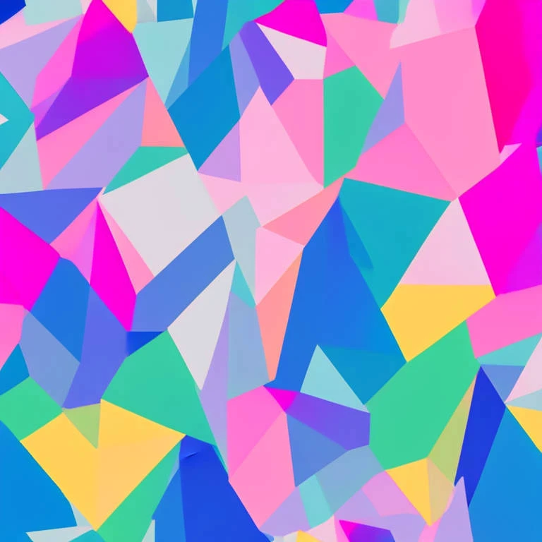 pattern of geometric forms in different positions in different pastel colors background, minimalist style