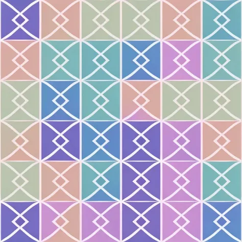 pattern of geometric forms in different positions in different pastel colors background, minimalist style