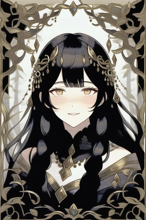 woman in a mythical forest, masterpiece, perfect face, intricate details, horror theme <lora:S12 v4.2 Lora_316156:1>