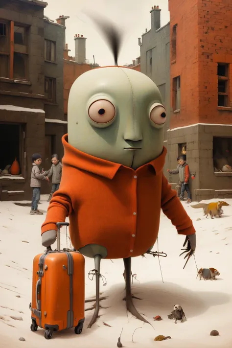 masterpiece,best quality,<lora:tbh161-sdxl:0.9>,illustration,style of Shaun Tan, tech genius teenage girl