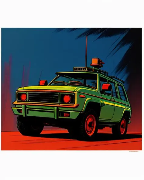 best quality,masterpiece,highly detailed,ultra-detailed, <lora:neg4all_bdsqlsz_V3.5:-1>
ground vehicle, military vehicle, vehicle focus,
no humans,
<lora:color_illustration:2.5>