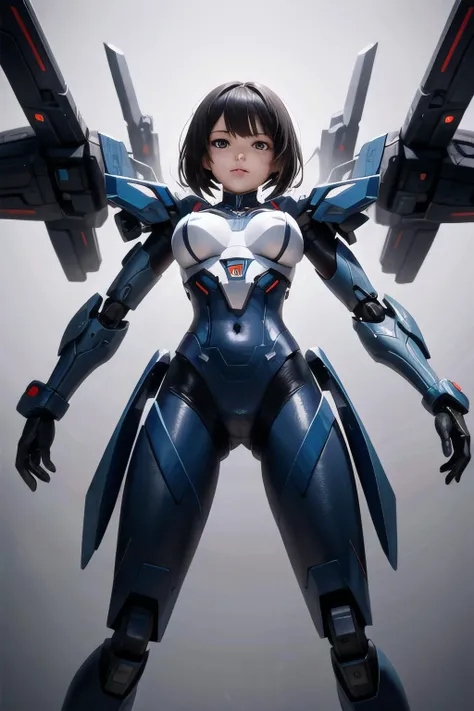 <lyco:EnvyBetterHands:1.0>, <lora:add_detail:0.3>, (masterpiece), best quality, detailed background, cinematic lighting, sci-fi, mecha, 1girl, medium hair, black hair, cool, medium breasts