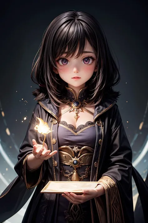 (masterpiece), best quality, high resolution, highly detailed, detailed background, perfect lighting, 1girl, sorcerer, casting a spell, mystical, divine, <lora:more_details:1>,