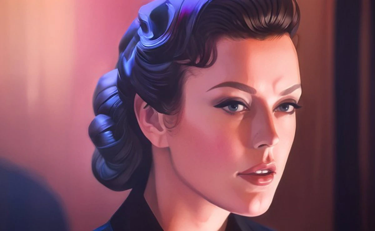 femme fatale, noir movie <lora:dopingpong_style:0.9>, (contour light:0.9), Movie Still, Film Still, Cinematic, Cinematic Shot, Cinematic Lighting, dopingpong, <lora:JuggerCineXL2:0.5>, pastel painting, bokeh, smooth skin,