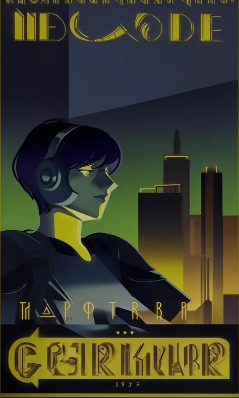 BioshockARTDECO, poster, city skyline, 1930s \(style\),, cinematic lighting