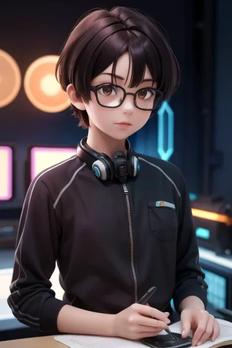 photorealistic, (4k), depth of field, (Masterpiece), (realistic skin texture), extremely detailed, intricate, hyper detailed, high resolution, professional photography, bokeh, depth of field, sharp detail, best quality, looking at viewer, 1boy, solo, male focus, <lora:akito_sendou:0.74>, akito_sendou, black hair, brown eyes, , bangs, , , science fiction space opera,