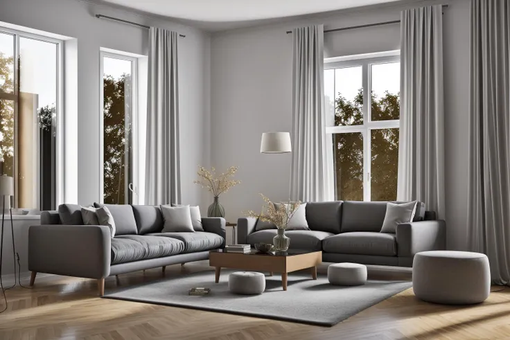interior, a living room with a couch, chair, table and windows with curtains on them and a chandelier hanging from the ceiling, Enguerrand Quarton, vray render, a digital rendering, photorealism
interior, flower, indoors, tree, no humans, window, chair, table, plant, curtains, scenery, couch, wooden floor, vase
Step into the realms of an 8k masterpiece wallpaper, a nexus of ultra-detail, high resolution, and impeccable shadow play. Rendered in digital illustration, it bears a semblance to the works of Yoko Honda. Set against the backdrop of a Nayuta Nordic Modern Interior Design room, the scene features a chair, a vase flaunting a white flower, a table, swaying curtains, a luxurious couch, a lamp placed near a window, a cup, a spread-out book, and a vibrant plant. The color temperature bathes the room in golden hues, adding to its charm. In the absence of humans, the setting resonates with profound stillness. Ray tracing, photon mapping, and radiosity merge seamlessly with professional lighting to create an ethereal atmosphere <lora:interior01_SDLife_Chiasedamme_v1.0:0.8>