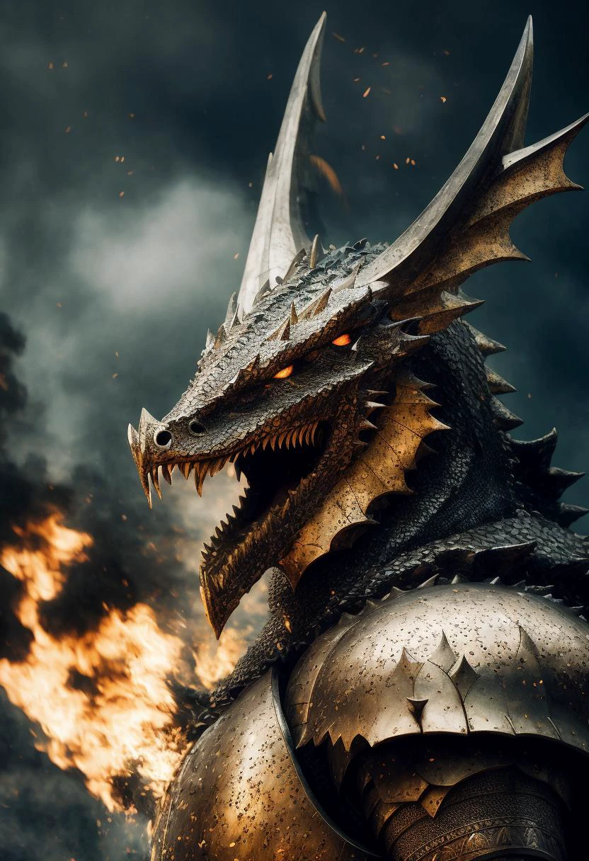 ((best quality)), ((masterpiece)), ((inked)), majestic intricately detailed soft oil painting by jim lee, intricate details, a dragon headed knight from darksouls standing ready to fight, rusted armor, battered wooden shield, notched broadsword, glowing eyes, sharp teeth, reptilian dragon head, head,deep shadows, dynamic angle, professional, soft lighting, Film still from cannibal holocaust|vikings|game of thrones, photographed on a Canon EOS R5, 50mm lens, F/2.8, HDR, 8k resolution, highres, high detail, sharp focus, smooth, roughness, real life, photorealism, photography,cinematic Film still from cannibal holocaust