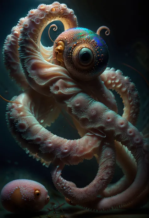 masterpiece, best quality, 3D, realistic,{ 1Tentacle, in suckers are eyes, arm rising, focus on tentacle}, beautiful, colourful, smooth skin, illustration, artstation, painting by stanley artgerm lau, sideways glance, foreshortening, extremely detailed 8K, smooth, high resolution, ultra quality, highly detail eyes, perfect eyes, true light, glare, Iridescent, Global illumination, real light, real shadow, hd, 2k, 4k, 8k, 16k, realistic light, realistic shadow, bright Eyes, soft light, dream light, <lora:epi_noiseoffset2:1> <lora:8ctopus:0.5> <lora:bubble:0.75>