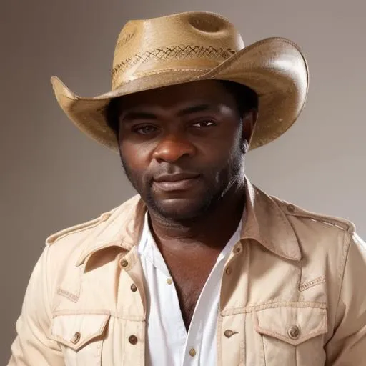 (yk1), headshot, man, solo, man in cowboy costume, full body, full body shot, white background, no background, PNG, natural lighting, no shadows, ultra detailed, hyperrealistic, 80mm, 4k, 8k, 8k realistic, sharp focus, intricate, high resolution <lora:YaphetKotto-10:1>