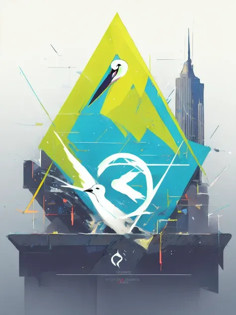 logo, urban landscape, waterfowl <lora:artfullylogos-2.0:1>